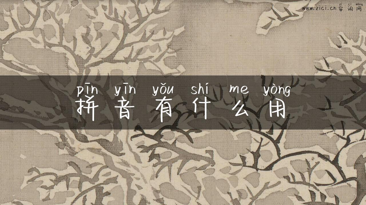 拼音有什么用