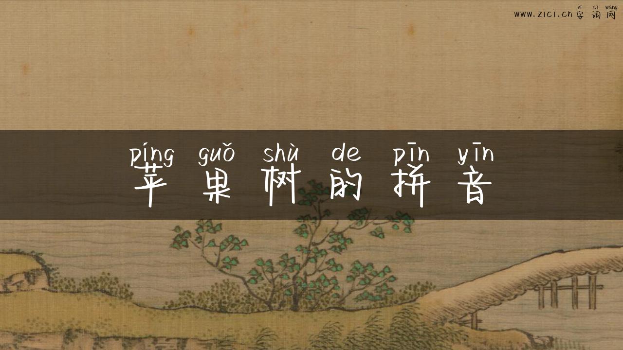 苹果树的拼音