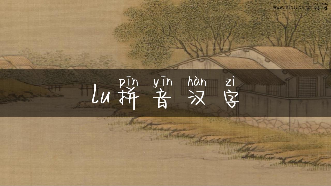 lu拼音汉字