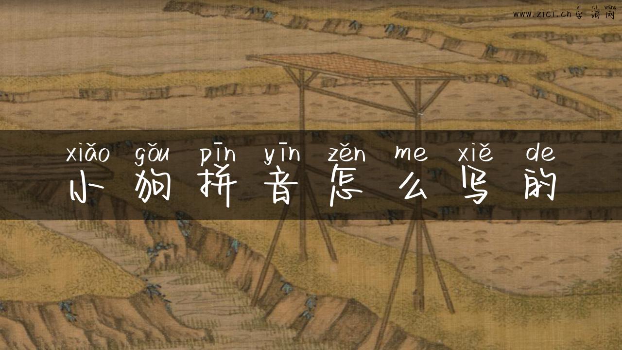 小狗拼音怎么写的