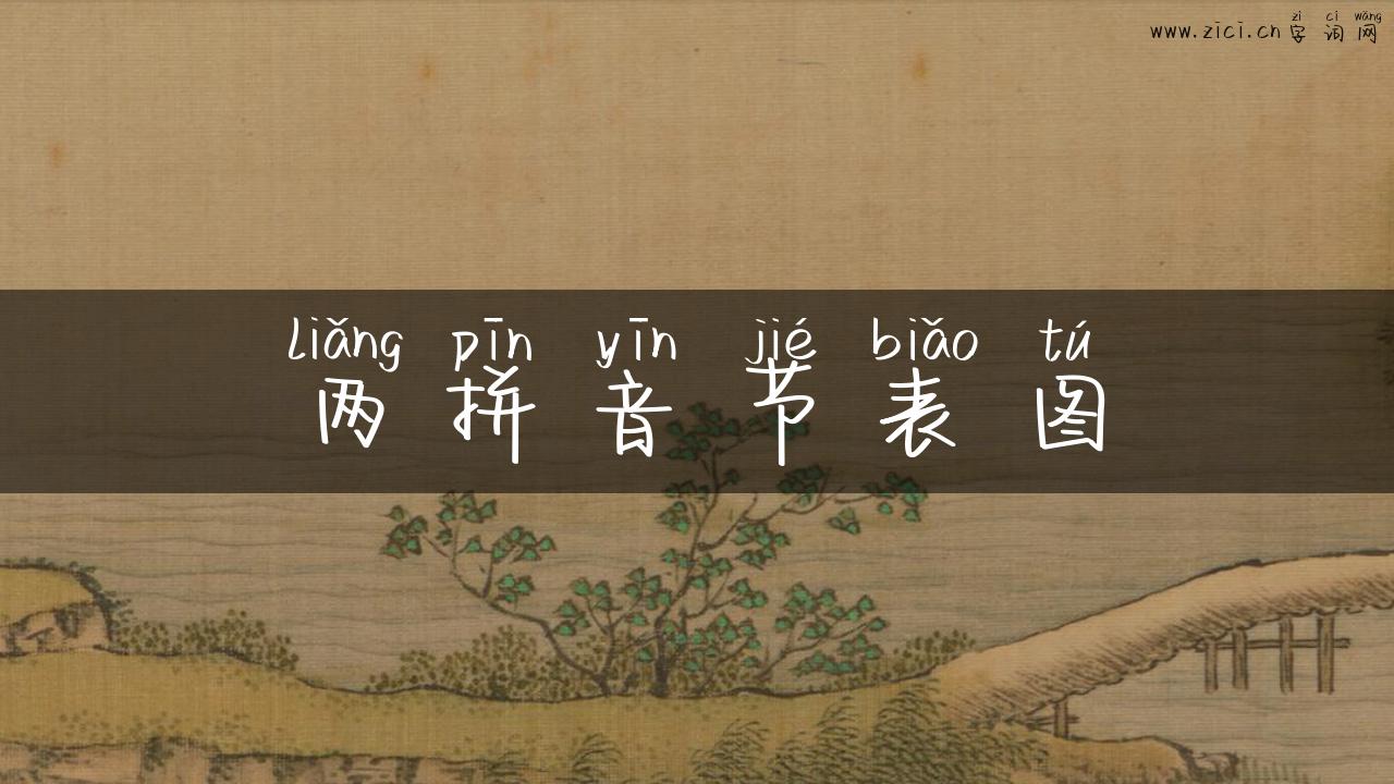 两拼音节表图