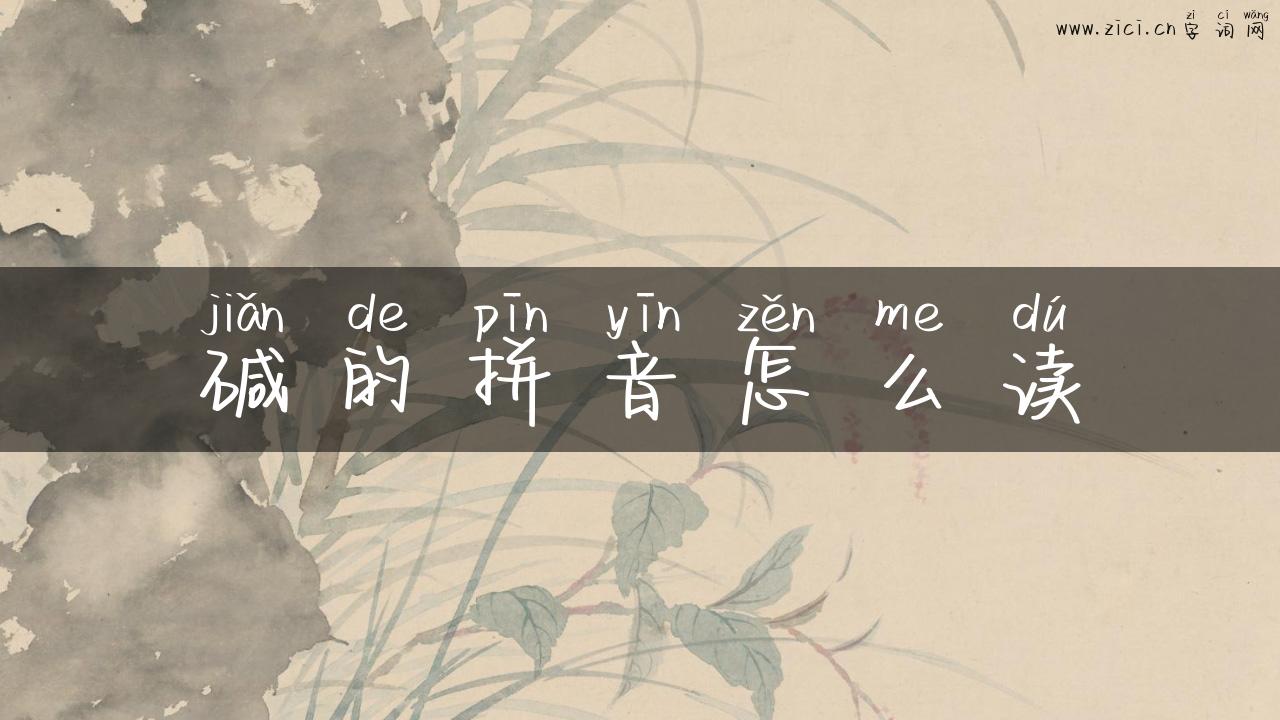 碱的拼音怎么读