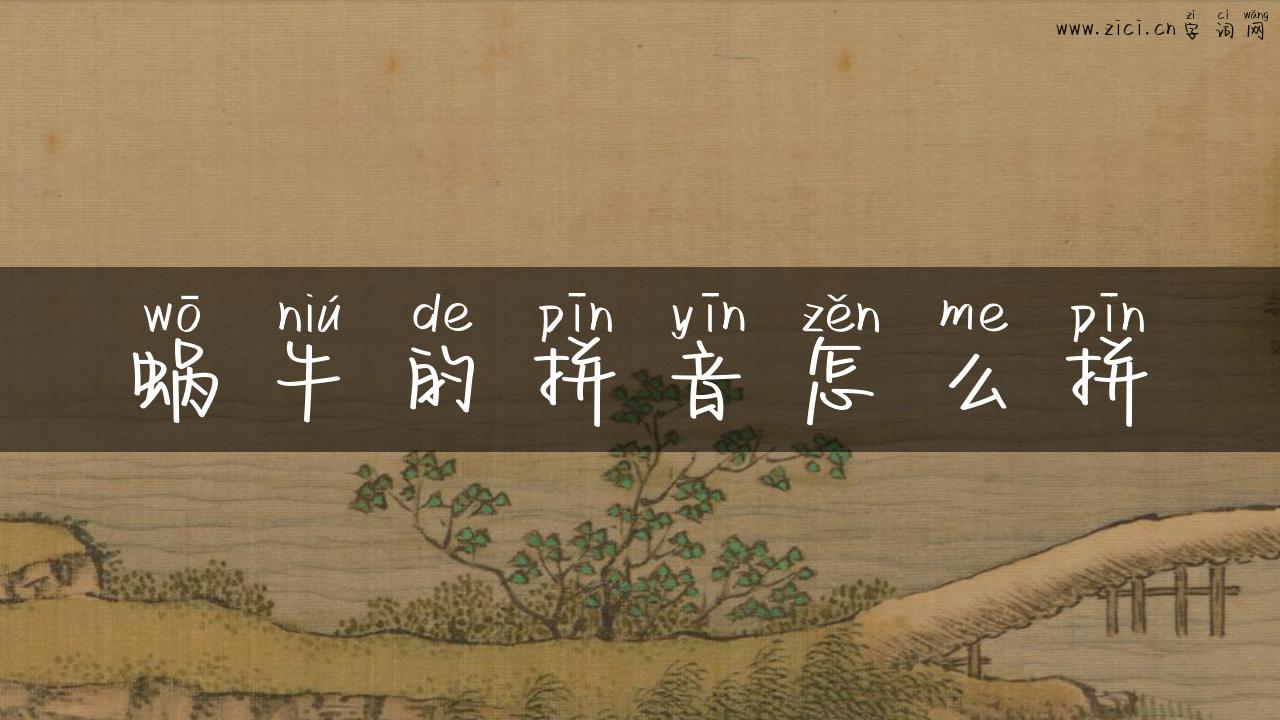 蜗牛的拼音怎么拼