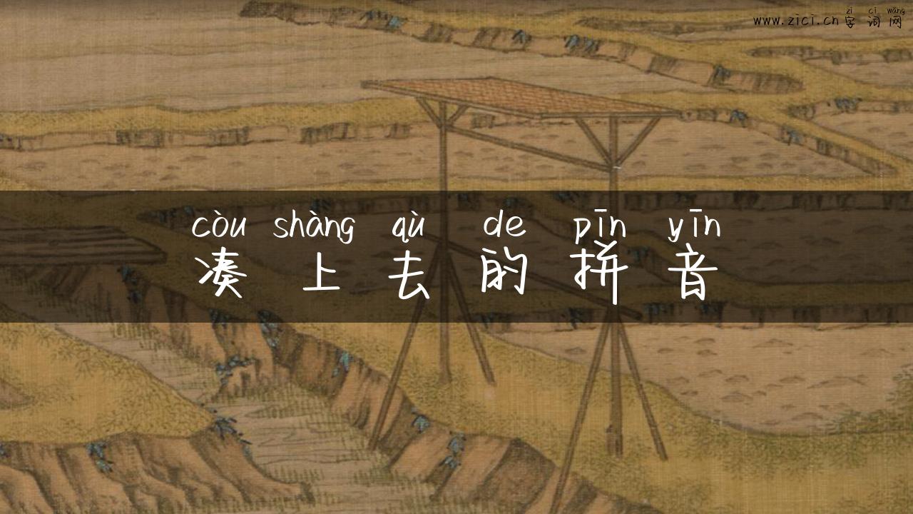 凑上去的拼音