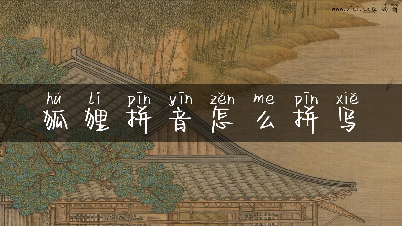 狐狸拼音怎么拼写