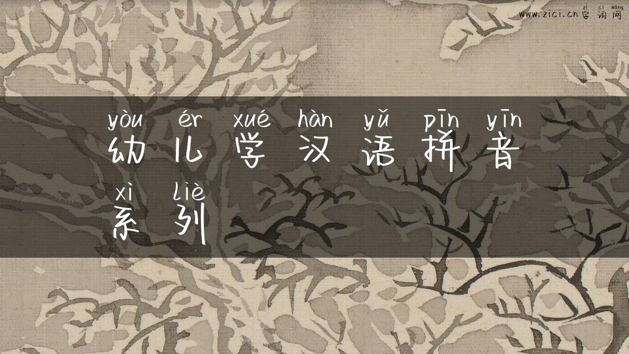 幼儿学汉语拼音系列