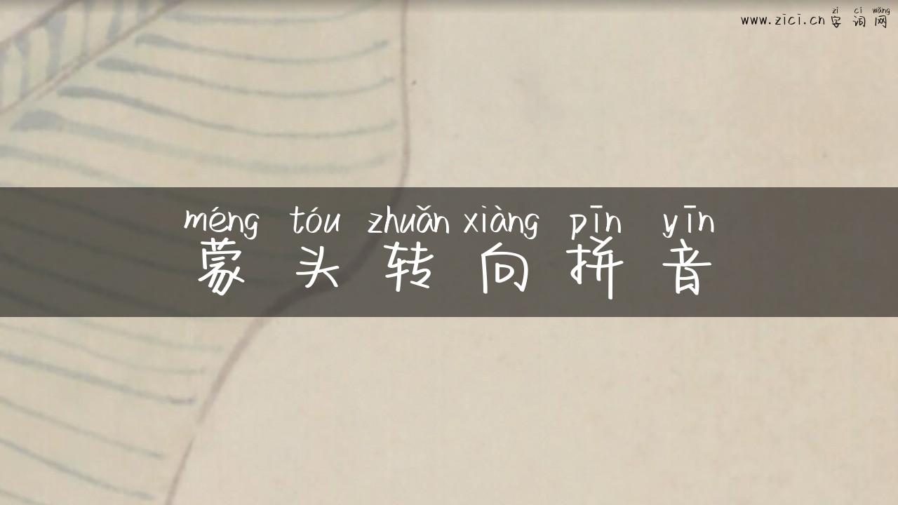 蒙头转向拼音
