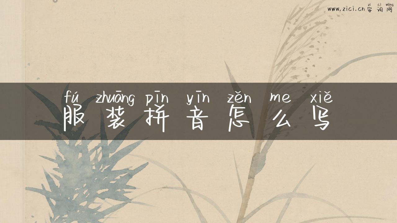 服装拼音怎么写