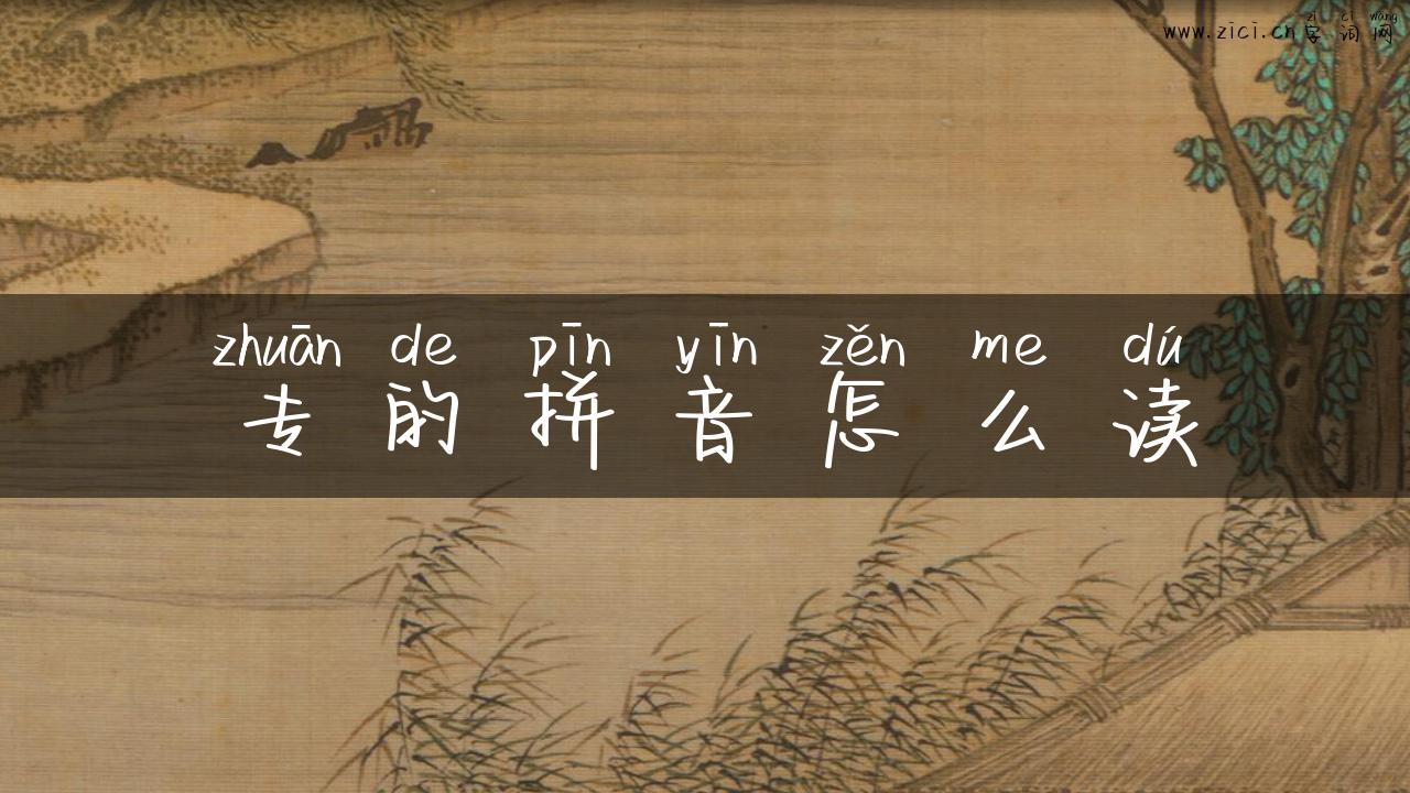 专的拼音怎么读
