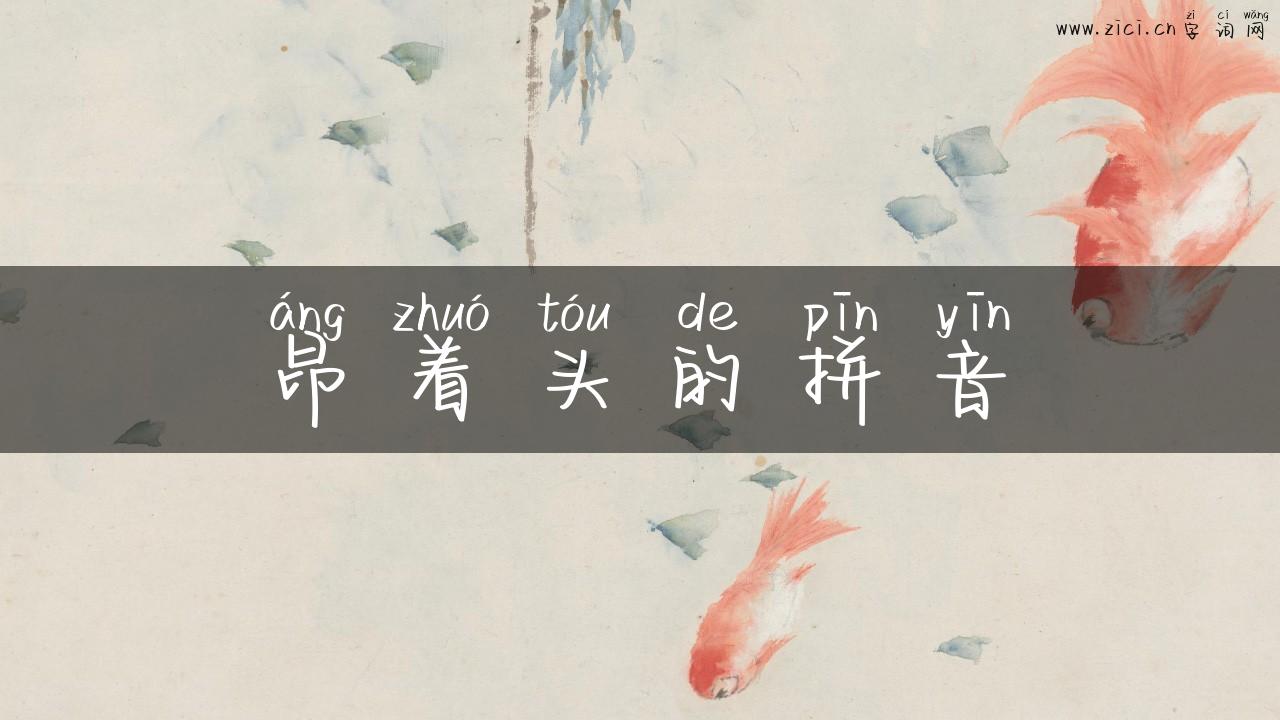 昂着头的拼音