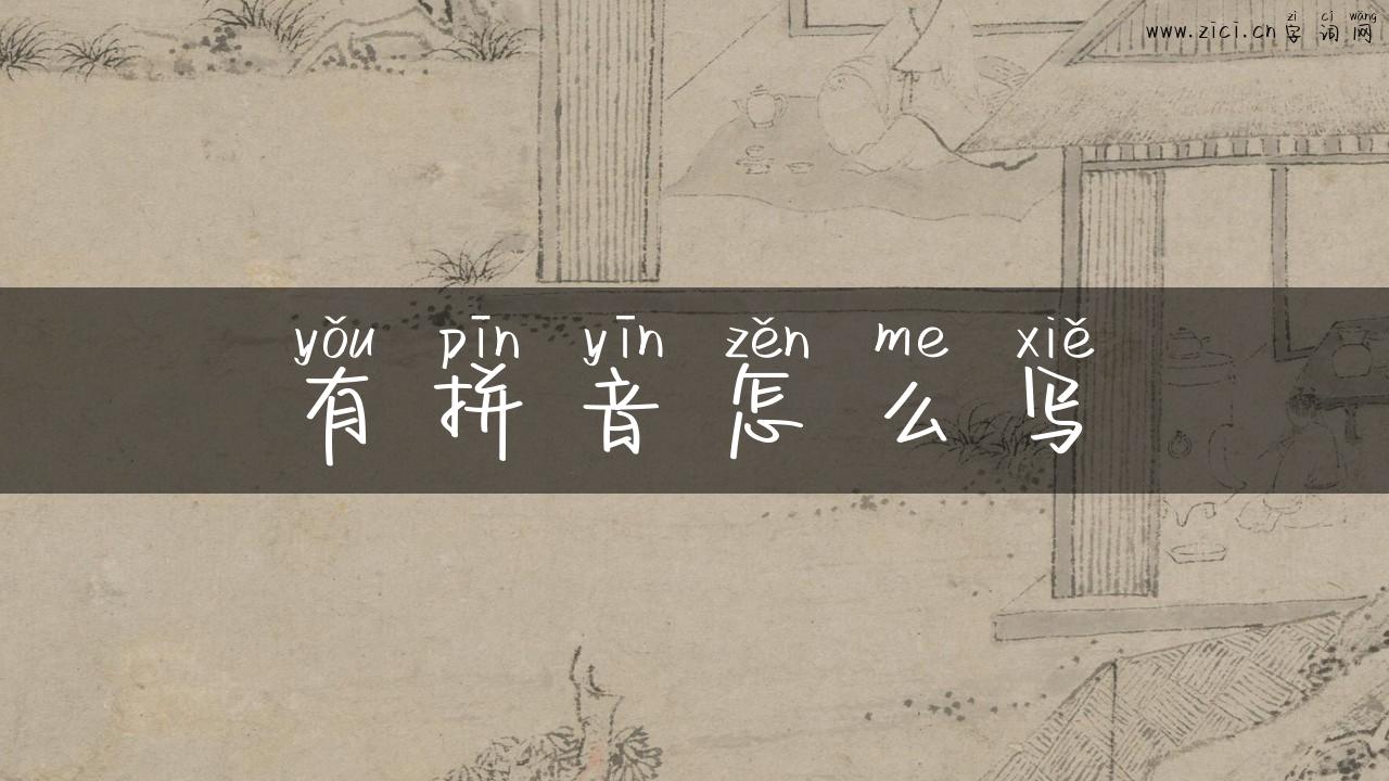 有拼音怎么写
