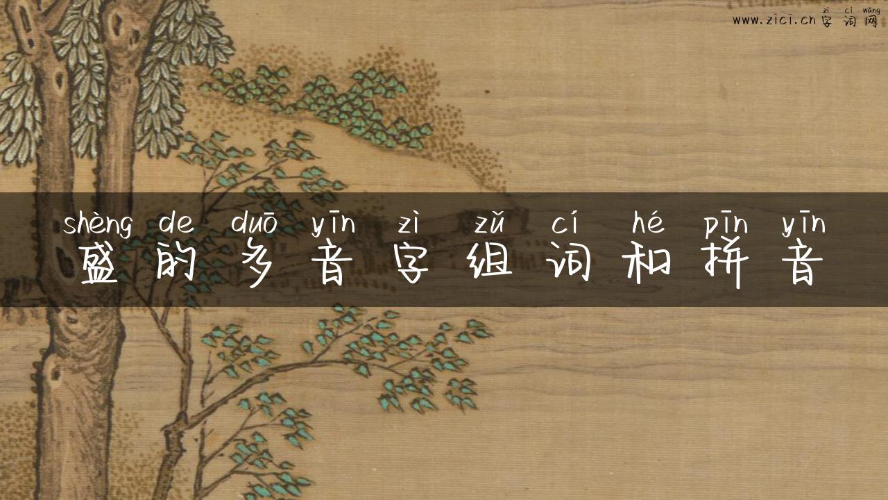 盛的多音字组词和拼音