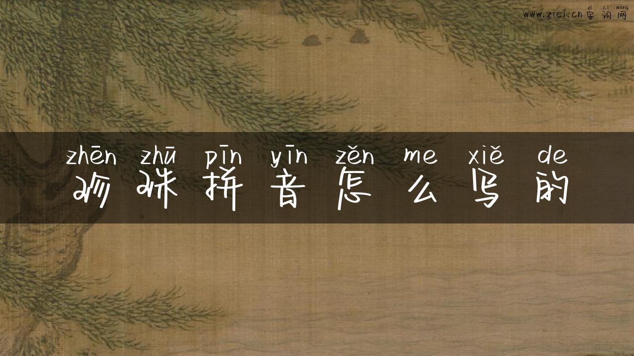 珍珠拼音怎么写的
