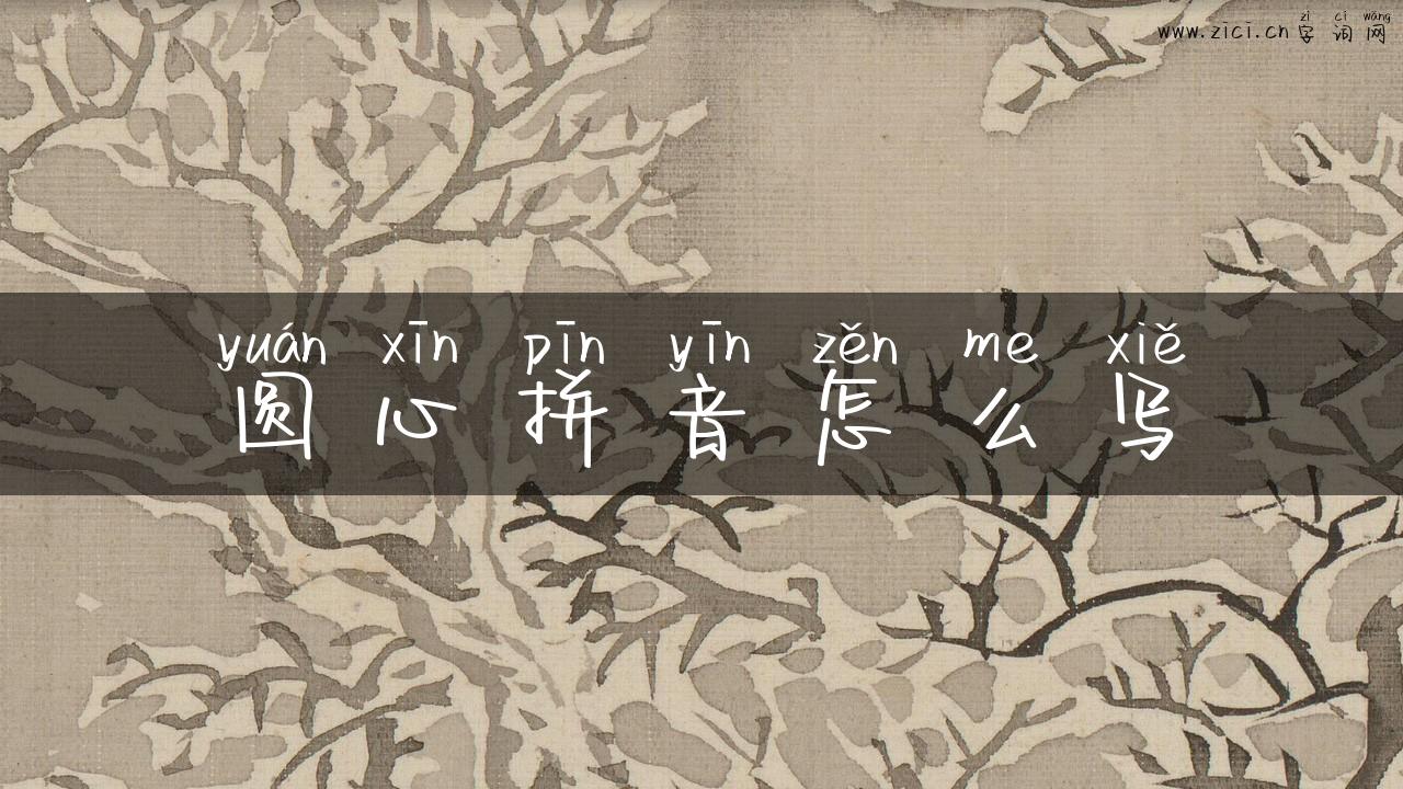 圆心拼音怎么写