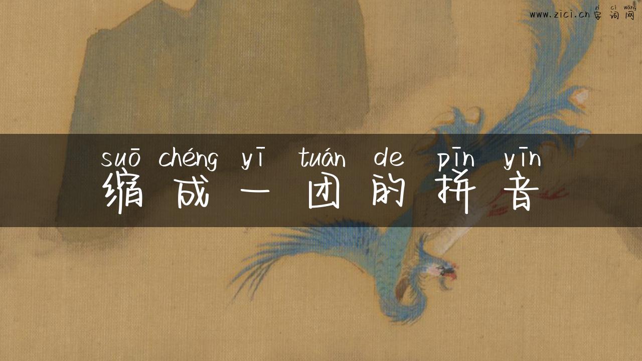 缩成一团的拼音
