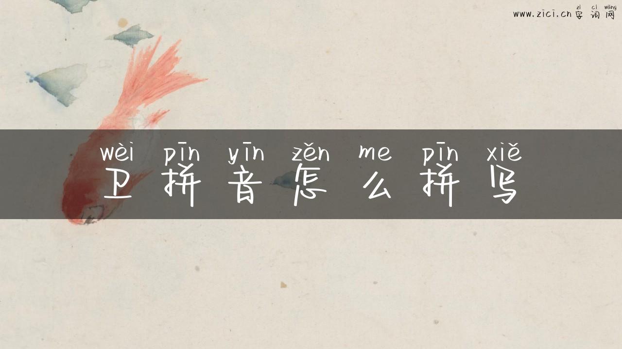 卫拼音怎么拼写