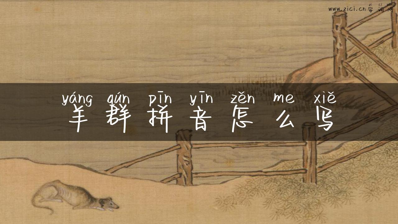 羊群拼音怎么写