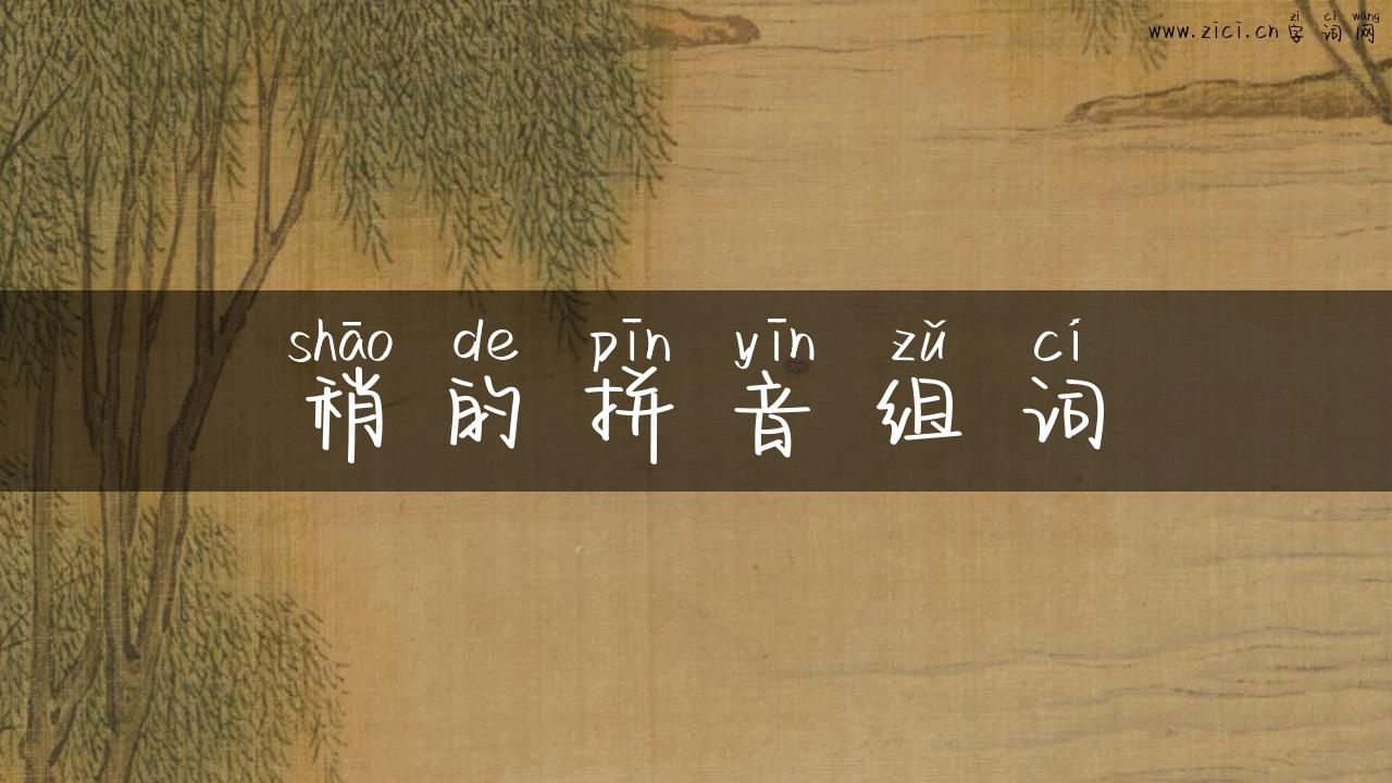 稍的拼音组词
