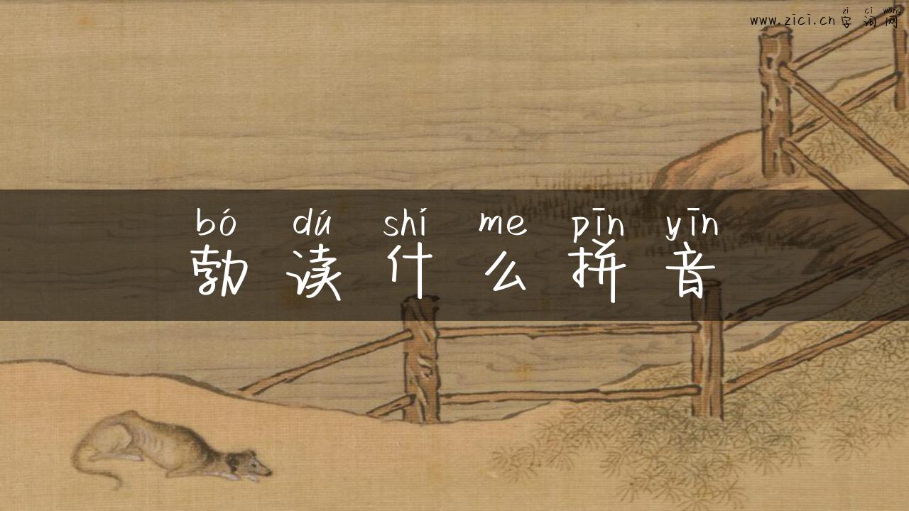 勃读什么拼音