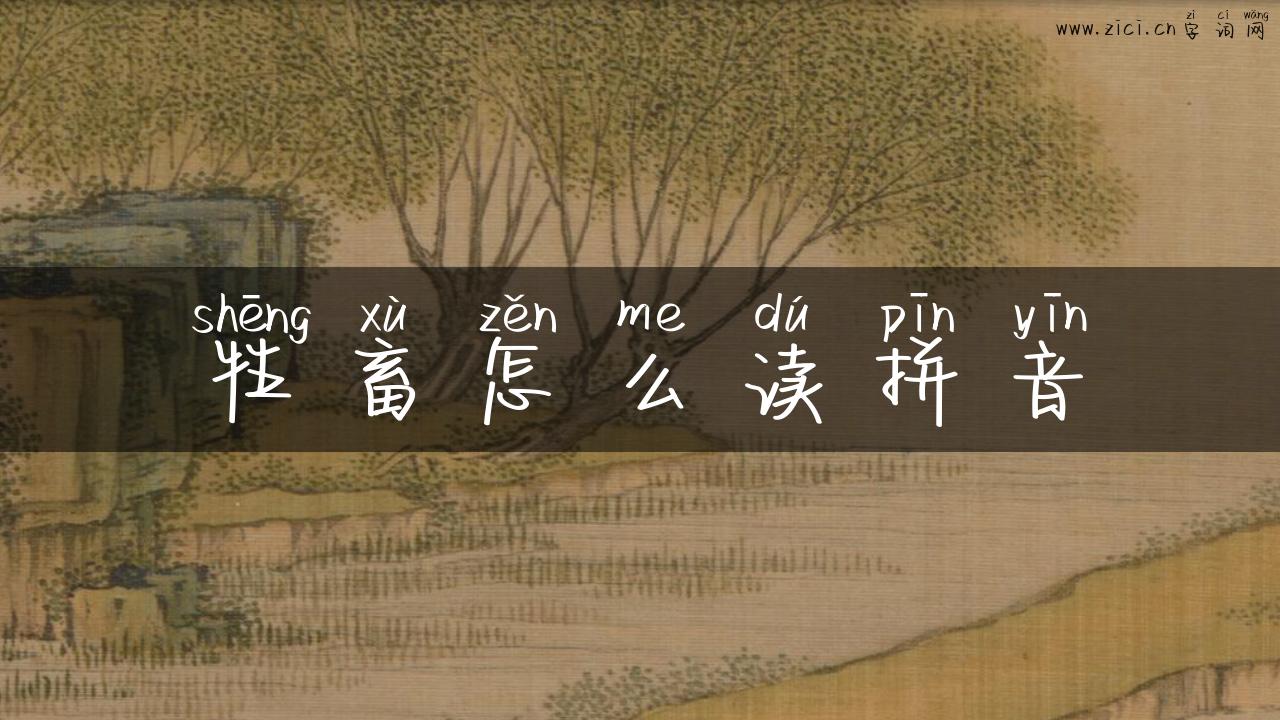 牲畜怎么读拼音