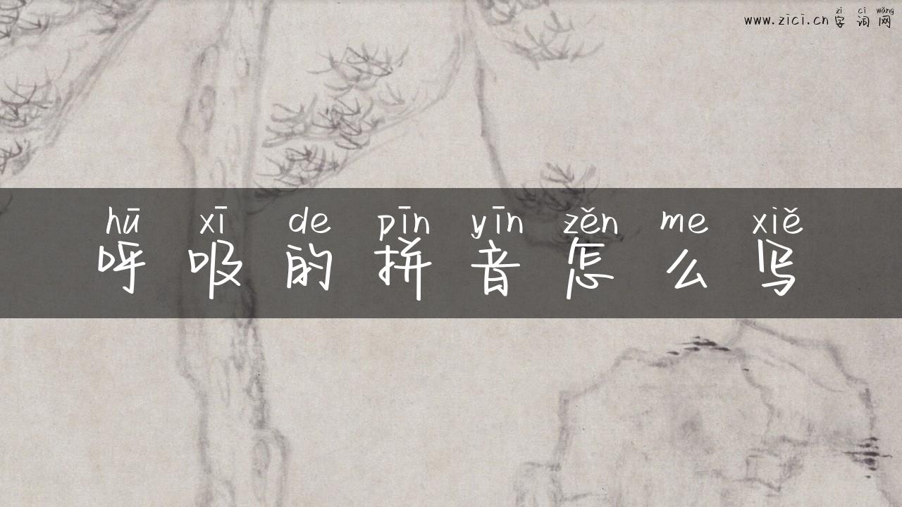 呼吸的拼音怎么写