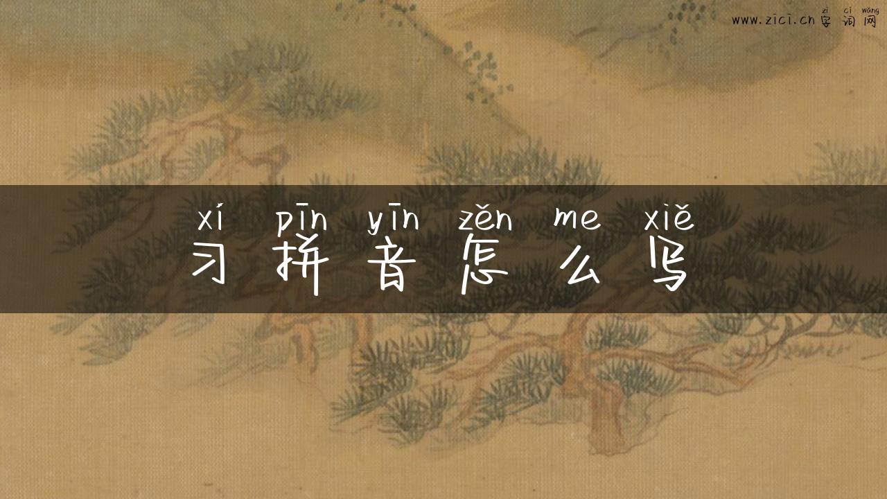 习拼音怎么写