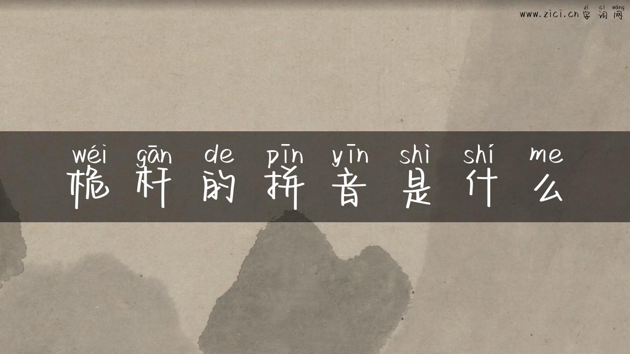 桅杆的拼音是什么