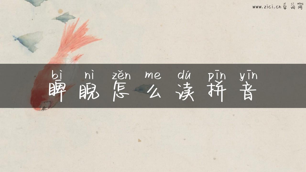 睥睨怎么读拼音