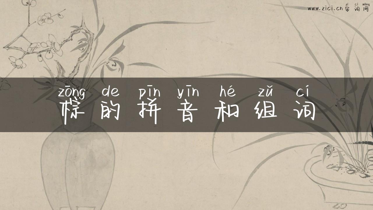 棕的拼音和组词