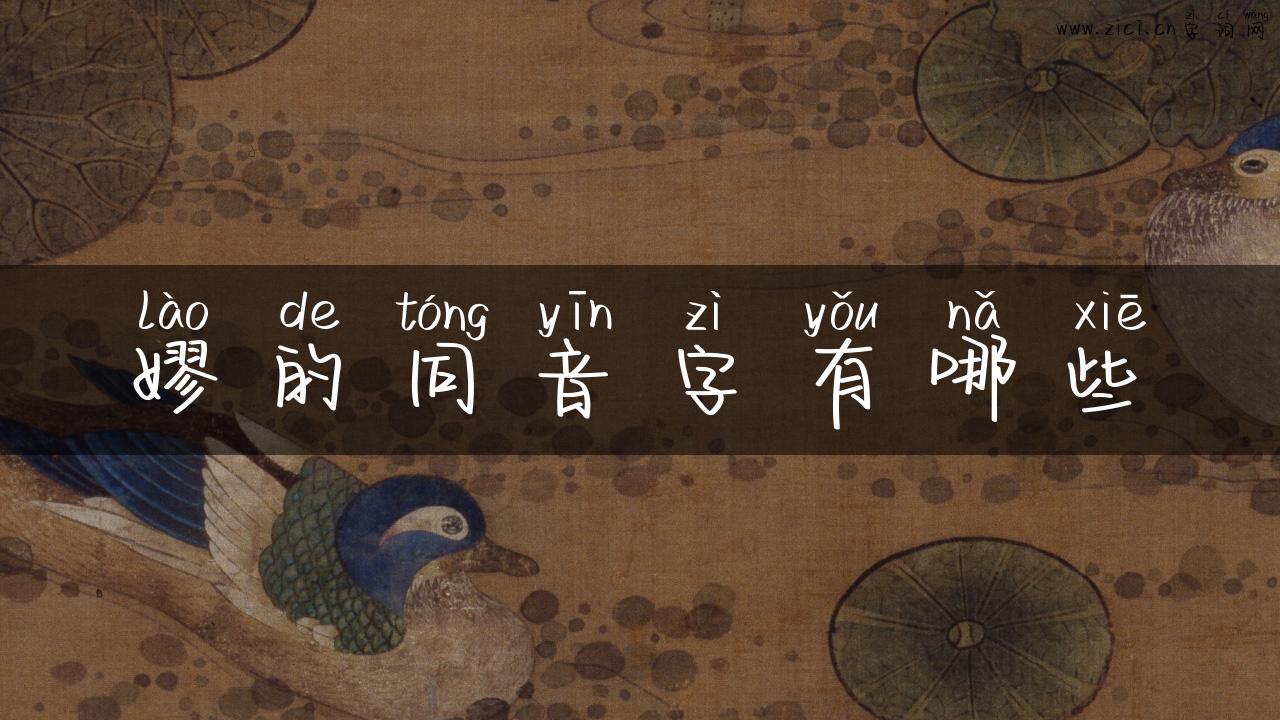 嫪的同音字有哪些