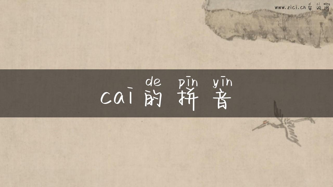 cai的拼音