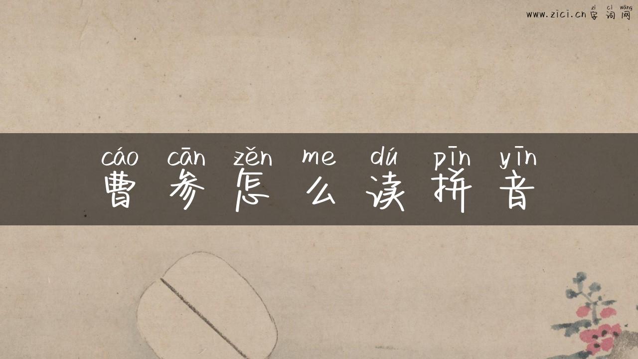 曹参怎么读拼音