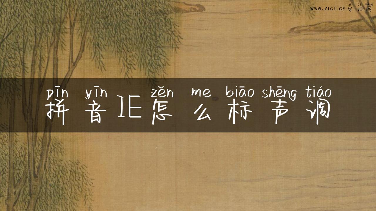 拼音IE怎么标声调