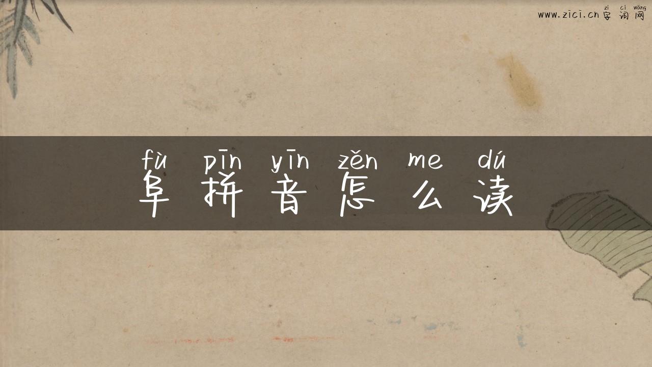 阜拼音怎么读