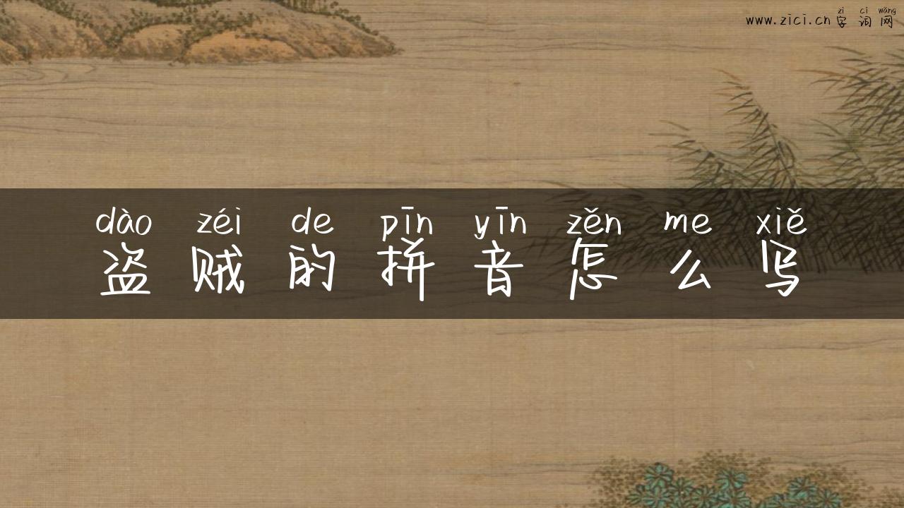 盗贼的拼音怎么写