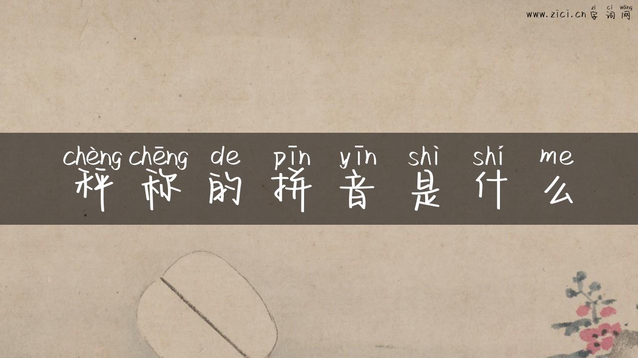 秤称的拼音是什么