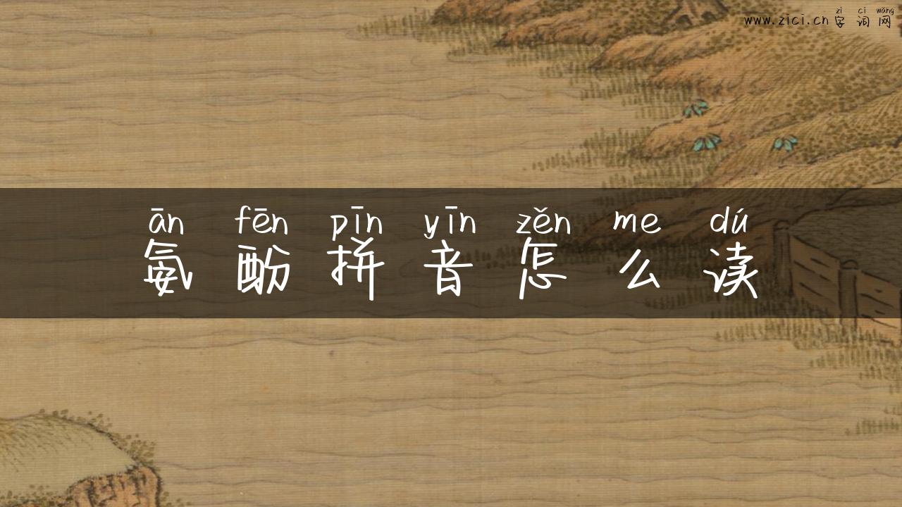 氨酚拼音怎么读