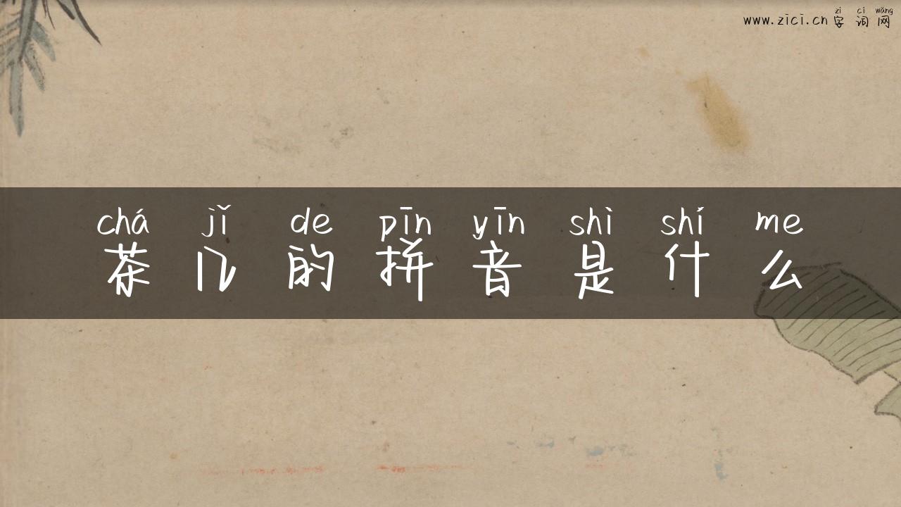 茶几的拼音是什么