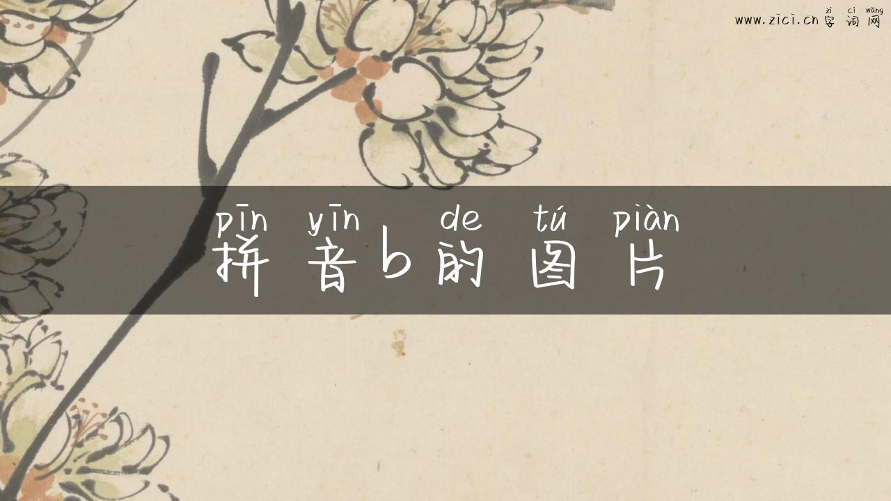 拼音b的图片