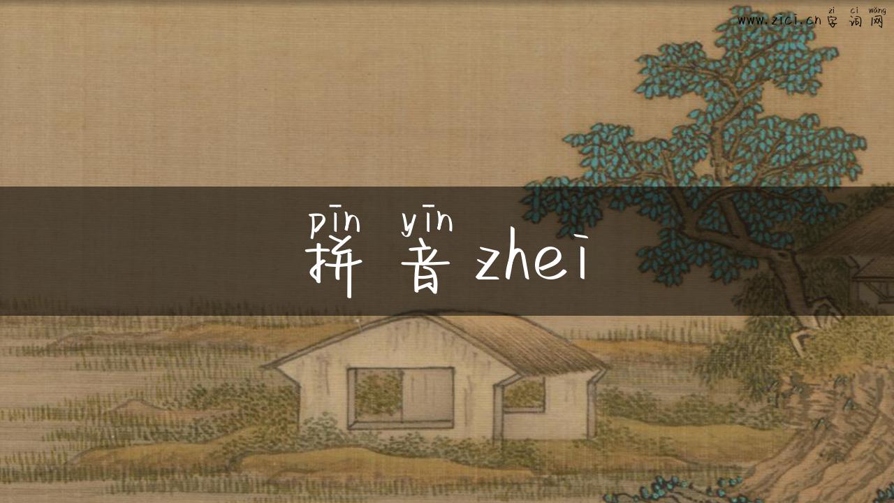 拼音zhei