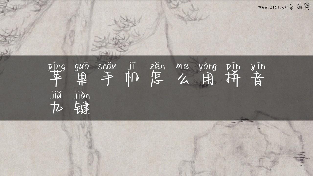 苹果手机怎么用拼音九键
