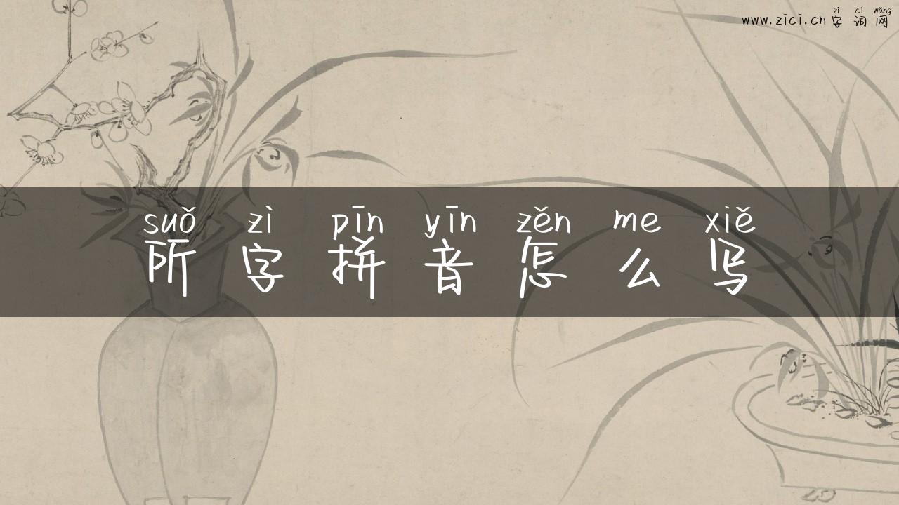 所字拼音怎么写