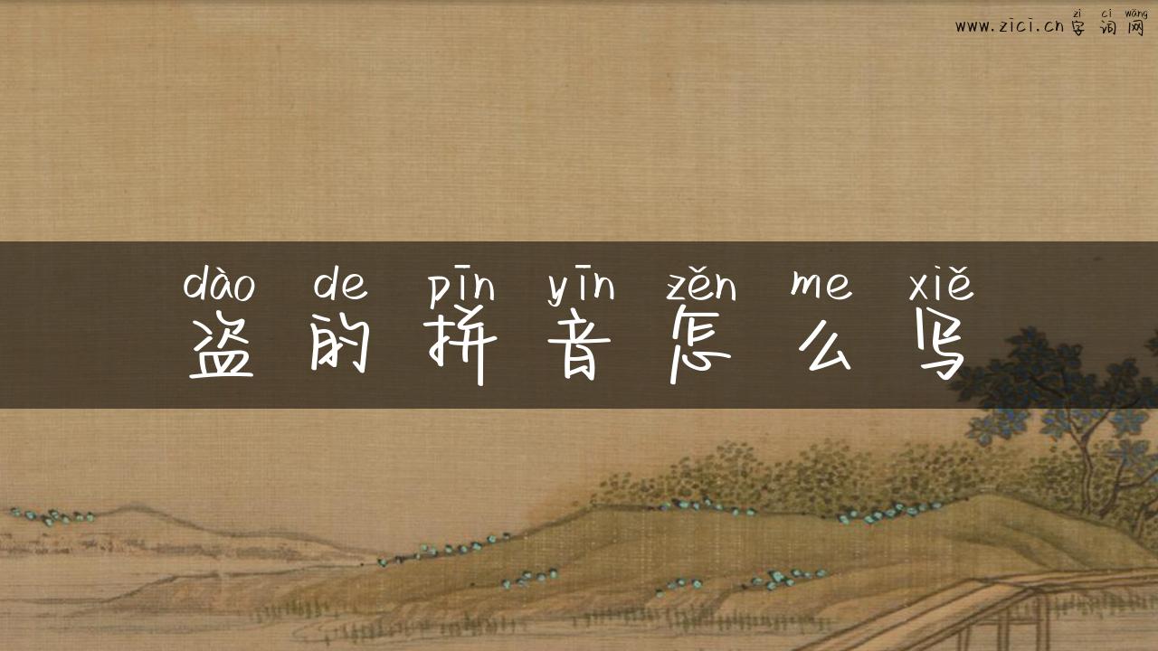 盗的拼音怎么写