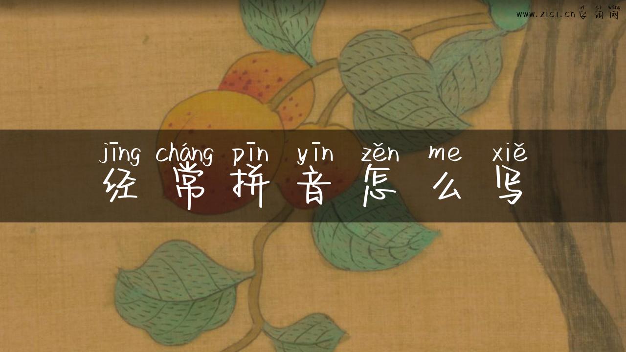经常拼音怎么写