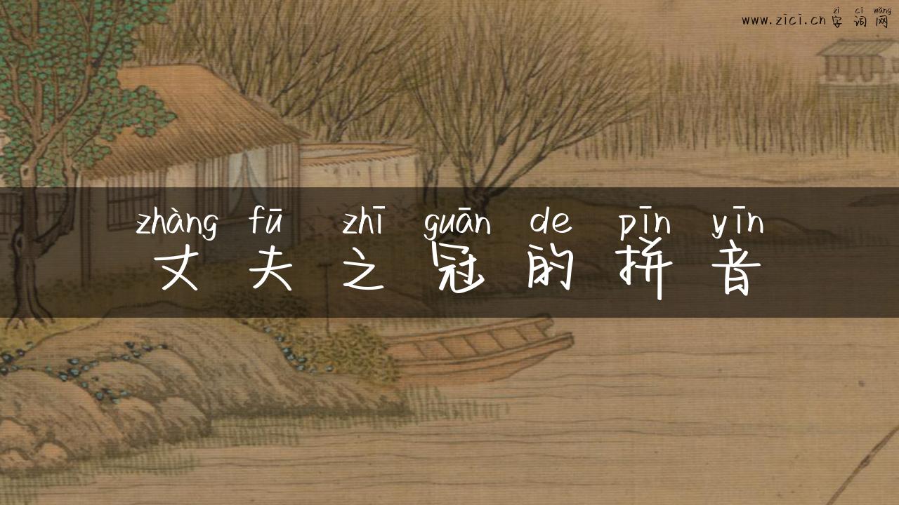 丈夫之冠的拼音