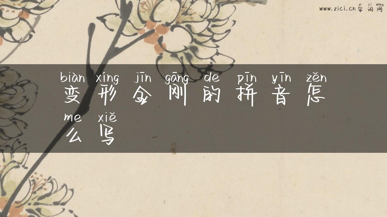 变形金刚的拼音怎么写