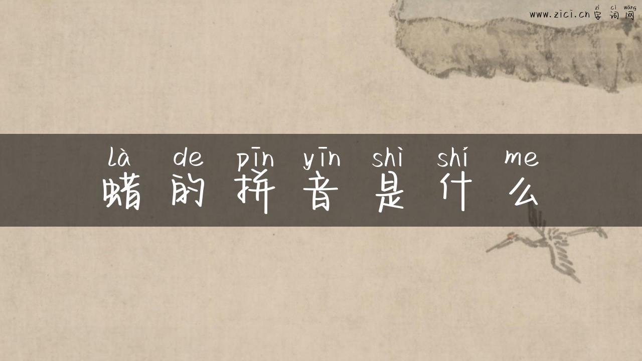 蜡的拼音是什么