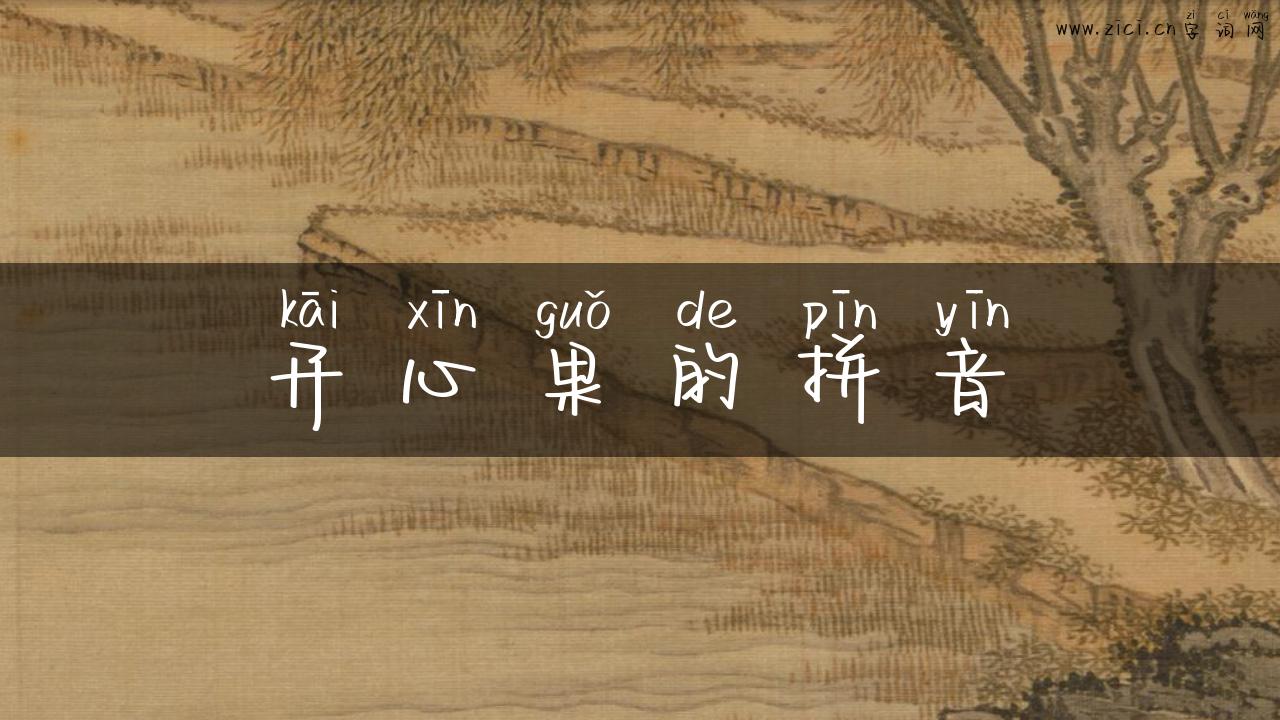开心果的拼音