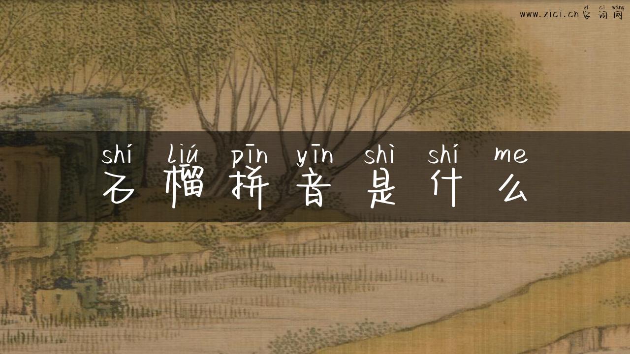 石榴拼音是什么