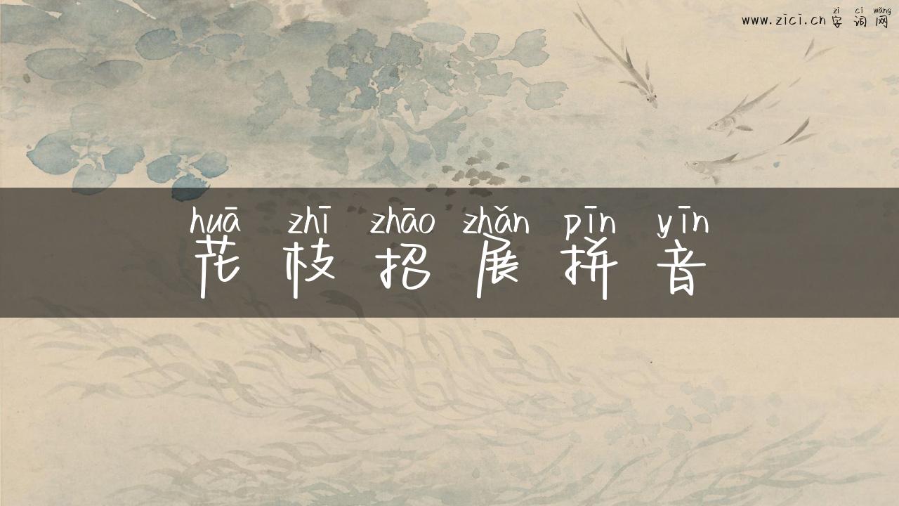 花枝招展拼音